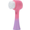 Picture of Beomeen Face Brush 2 in 1, Silicone Facial Cleansing Exfoliating Brush Soft Bristles Pore Deep Cleansing Manual Dual Face Wash Scrub Brush For Massaging, Makeup Skincare Removal, Gradient Pink