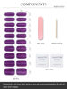 Picture of AutyaMee Semi Cured Gel Nail Strips (Purple Cat Eye)-20 PCS Gel Nail Stickers | Gel Nail Wraps | UV Light Required, Salon Quality & Easy to Use