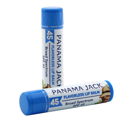 Picture of Panama Jack Sunscreen Lip Balm - SPF 45, Broad Spectrum UVA-UVB Sunscreen Protection, Prevents & Soothes Dry, Chapped Lips