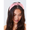 Picture of YISSION 4PCS Knotted Headbands for Women Girls Non Slip Wide Head Band Fashion Head Bands Top Knot Headband for Women Pink Purple Red White Headband Hair Accessories for Women