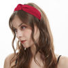 Picture of YISSION 4PCS Knotted Headbands for Women Girls Non Slip Wide Head Band Fashion Head Bands Top Knot Headband for Women Pink Purple Red White Headband Hair Accessories for Women
