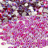 Picture of NCB Nancybeads 2000pcs Flatback Round Glass Nail Art Rhinestones Crystal for DIY Making Accessories Shoes, Clothes, Face Art, Bags, Manicure (Siam AB, SS12 2000pcs)