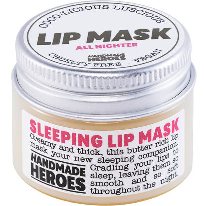 Picture of 100% Natural Lip Butter Sleeping Lip Mask, Overnight Lip Moisturizer and Conditioner for Dry Lips. Intensive Lip Balm and Lip Therapy Skin Care with Mango butter (Original All Nighter)
