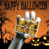 Picture of 12 Sheets Halloween Nail Wraps Stickers, Nail Polish Strips DIY Self-Adhesive Full Glitter Nail Art Decals Pumpkin Bat Ghost Spider Skull Pattern with 2 Piece Nail Files for Party Decor (168 Pieces)