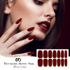Picture of 140 Pcs 10 Sheets Solid Color Full Wrap Nail Stickers Nail Polish Strips Gradient Stickers Glitter Self Adhesive DIY Art Decals Strips with 2 Pcs Nail Files for Holiday Nail Decor (Matte Style)