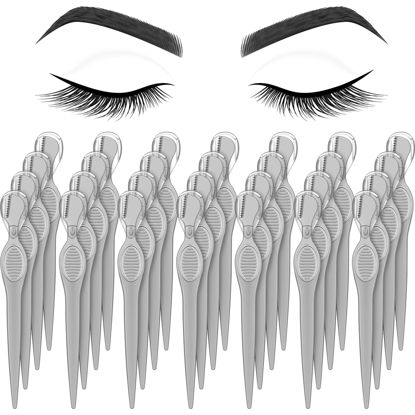 Picture of Mudder 28 Pieces Eyebrow Razor Eyebrow Knife Eyebrows Shaper Trimmer Shaver Facial Hair Razor Tool for Christmas Valentine's Day Giving