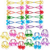 Picture of Expressions 24pc Heart & Butterfly Ponytailers, Assorted Multicolored Bead Hair Ties and Holders for Toddlers and Kids