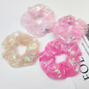 Picture of 4Pcs Light Up Scrunchies Hair Tie, Pink LED Scrunchy Rave Hair Accessories for Women & Girls, Glow in the Dark Party Supplies Sleepover Party Favor Festival Accessory for Crazy Hair Day