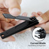 Picture of Nail Clippers Set, Sharp Stainless Steel Fingernail and Toenail Clippers, Nail Clippers for Thick Nails or Ingrown Nails, Perfect 3 PCS Black Nail Cutter for Men and Women.