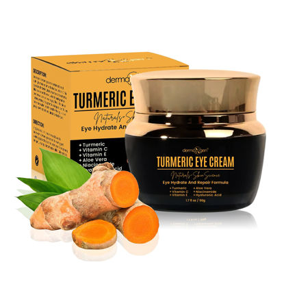 Picture of DERMAXGEN Turmeric + Vitamin C Eye Cream- Booster Anti Aging Eye Cream - Hydrating & Moisturizing Eye Cream for Dark Circles Puffiness, Visible Results Under Eye Cream Reduces Eye Bags & Fine Lines.