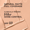 Picture of IT Cosmetics CC+ Cream Natural Matte Foundation with SPF 40 - Shine-Reducing & Long-Wear Full Coverage Foundation For Oily Skin - With Hyaluronic Acid - Non-Comedogenic, Light Cool - 1.08 fl oz