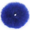Picture of 2pcs Pack Furry Faux Fur Hair Scrunchies Artificial Fur Hair Bobbles Elastic Hair Band Rope Wristband Ponytail Accessories Royal Blue
