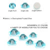 Picture of 1440Pcs Aquamarine Crystal Rhinestones,Glass Flatback Rhinestones Gemstones Mini for Nail Face Makeup Art Crafts Clothes Decoration - (SS6,2.0mm, Aquamarine)