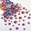 Picture of Beadsland Rhinestones for Makeup,8 Sizes 2500pcs Blue Flatback Rhinestones Face Gems for Nails Crafts with Tweezers and Wax Pencil,Blue Volcano,SS4-SS30