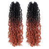 Picture of Toyotress Yanky Twist Crochet Hair - 12 Inch 8 Packs Ombre Ginger Short Bob Pre-twisted Passion Twist Crochet Hair, Orange Pre-Looped Spring Twist Mini Twist Crochet Braiding Hair (12 Inch, OT350-2P)