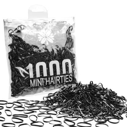 Picture of KANPRINCESS 1000PCS Hair Rubber Bands(black)