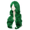 Picture of MapofBeauty 28 Inch/70cm Charming Women Side Bangs Long Curly Full Hair Synthetic Wig (Grass Green)