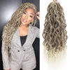 Picture of Faux Locs Crochet Hair 24Inch 6Packs Wavy Pre-looped Goddess Locs Crochet Hair, Soft Locs Curly Ends Dreadlocks Blonde Faux Crochet Locs Synthetic Crochet Braids for Black Women (27/613, 24'')