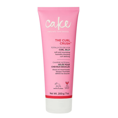 Picture of Cake Beauty Curl Jelly, The Curl Crush - Moisturizes & Nourishes Curls - Lightweight for Soft Hold & Shiny Finish - Humidity Blocking For Frizz Control - For Curly Hair- 7 oz / 200g