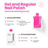 Picture of Beetles Pink Gel Nail Polish Set, 2Pcs 15ml Hot Pink Nail Polish Quick Dry & Bright Pink Gel Nail Polish Long Lasting Nail Polish Rose Color Deep Pink for Nails DIY Valentine's Day Gifts for Women