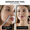 Picture of ZOMCHI Dermaplaning Razor Refills, Set of 10 Replacement Blades (Wide Distance), Metal Dermaplane Razor Refills, Plastic Free Eyebrow Razor Blades
