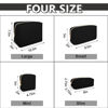 Picture of UIXIZQ Waterproof Mini Makeup Bag Pouch for Purse,Small Cosmetic Bag Pouch Nylon Travel Toiletry Organizers Bag for Women Girls,Cute Mini Zipper Pouch Preppy Coin Purse for School Work(Mini-Black)