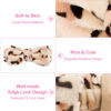 Picture of Ondder Leopard Terry Cloth Spa Headbands for Skincare, Makeup, Face Washing - 8 Pcs Bow Hair Bands for Women