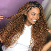 Picture of Eerya Long Curly Braiding Hair 18 Inch 2 Packs Ocean Wave Crochet Hair for Black Women Deep Wave Braiding Hair for Boho Braids (18 inch, #30)