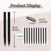 Picture of SOFEIYAN 10 Pcs Colored Hair Extensions Party Highlights Colorful Clip in Hair Extensions 22 Inch Straight Synthetic Hairpieces for Women Kids Girls Halloween Christmas Cosplay, 10pcs Black