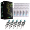 Picture of STIGMA Aquamarine Knight Bugpin Tattoo Cartridges Assorted 50pcs of Round Liner #10 0.3mm RL(1003RL 1005RL 1007RL 1009RL 1011RL) Disposable Tattoo Cartridge Needles EN02B-50KIT-R