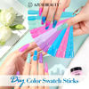 Picture of AZUREBEAUTY Dip Nail Powder Starter Kit with Matte Coat, 8 Colors Hot Pink Blue Purple Glitter Spring Dipping Powder Liquid Set with Base/Top Coat Activator 10 Nail Sticks for French Manicure
