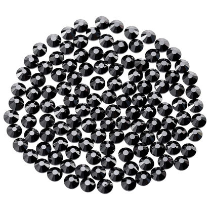 Picture of Novani Black Rhinestones 1440pcs SS20 Glass Rhinestones Crystal Flatback Gemstones for Crafts Nails Makeup Bags and Shoes Decoration（SS20, 4.8-5mm）