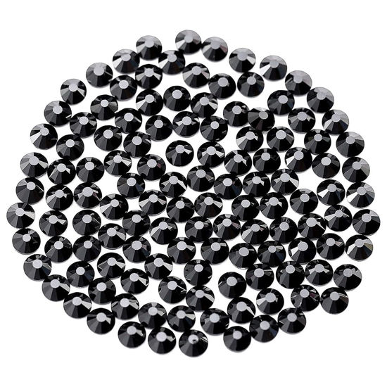Picture of Novani Black Rhinestones 1440pcs SS20 Glass Rhinestones Crystal Flatback Gemstones for Crafts Nails Makeup Bags and Shoes Decoration（SS20, 4.8-5mm）
