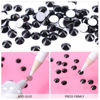 Picture of Novani Black Rhinestones 1440pcs SS20 Glass Rhinestones Crystal Flatback Gemstones for Crafts Nails Makeup Bags and Shoes Decoration（SS20, 4.8-5mm）