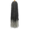 Picture of Passion Twist 24 Inch 8 Packs Crochet Hair Braiding Long Bohemian Spring Twist Hair Synthetic Hair Extension (24 Inch, 1B/Silver)