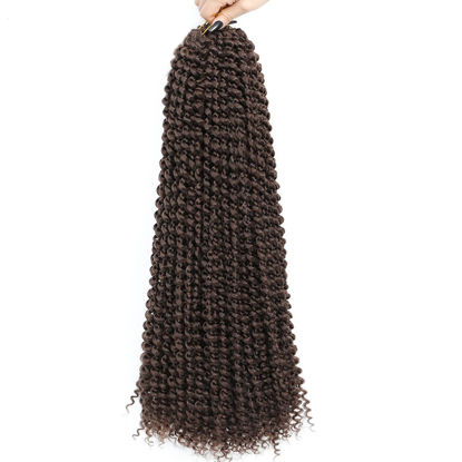 Picture of Passion Twist Hair 24 Inch 8 Packs Passion Twist Crochet Hair Braiding Hair Long Bohemian Spring Twist Hair Crochet Braids Synthetic Hair Extension (24 Inch, 33#)