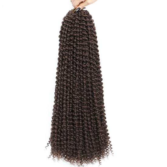 Picture of Passion Twist Hair 24 Inch 8 Packs Passion Twist Crochet Hair Braiding Hair Long Bohemian Spring Twist Hair Crochet Braids Synthetic Hair Extension (24 Inch, 33#)
