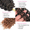 Picture of Passion Twist Hair 18 Inch 8 Packs Passion Twist Crochet Hair For Women Curly Braiding Hair For Butterfly Locs Long Bohemian Synthetic Hair Extension (18 Inch (Pack of 8), T30)
