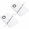 Picture of 2 Pcs Stainless Steel Cosmetic Makeup Palette, Professional Cosmetic Mixing Makeup Palette Spatula Makeup Artist Tool, Beauty Salon Color Cream Mixing Palette With A Spatula Makeup Nail Art Palette