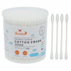 Picture of HOMEFOX Cotton Swabs Precision Pointed - 200 Count Pointy Organic Cotton Buds Double Side Tightly Wrapped Cotton Tips Paper Stick Soft Gentle Lint-Free Cruelty-Free, Pointy & Round (White)