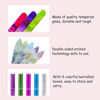 Picture of 5 Pack Glass Nail File with Case, Crystal Fingernail Files, Double Sided Finger Nail Files, Professional Manicure Nail Care for Presents (Printed-5PCS with Case), Christmas Gifts Stocking Stuffers
