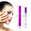 Picture of 5 Pack Glass Nail File with Case, Crystal Fingernail Files, Double Sided Finger Nail Files, Professional Manicure Nail Care for Presents (Printed-5PCS with Case), Christmas Gifts Stocking Stuffers