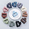 Picture of Sisiaipu 2 Inch Medium Hair Claw Clips 12 Pcs Square Hair Clips for Thin Hair Matte Nonslip Acrylic Banana Jaw Clips Bulk Hair Accessories for women and Girls - Multicolor