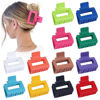 Picture of Sisiaipu 2 Inch Medium Hair Claw Clips 12 Pcs Square Hair Clips for Thin Hair Matte Nonslip Acrylic Banana Jaw Clips Bulk Hair Accessories for women and Girls - Dopamine