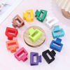 Picture of Sisiaipu 2 Inch Medium Hair Claw Clips 12 Pcs Square Hair Clips for Thin Hair Matte Nonslip Acrylic Banana Jaw Clips Bulk Hair Accessories for women and Girls - Dopamine