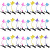 Picture of 30 Pcs Bean Sprout Hair Clips Mixed Style Plant Hairpins Flower Plant Hair Clip Little Grass Barrette Butterfly Headwear Hair Accessories for Women Girl School Home Party Christmas
