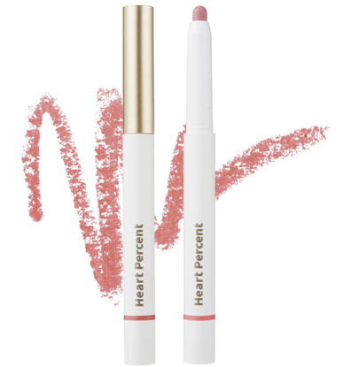 Picture of Heart Percent Dote On Mood Lip Pencil, Long-Lasting Creamy Lip Crayon Smooth Color Liner Retractable Lipstick Pencil 0.8g, #07. Dry Rose