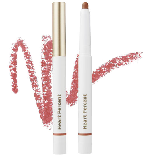 Picture of Heart Percent Dote On Mood Lip Pencil, Long-Lasting Creamy Lip Crayon Smooth Color Liner Retractable Lipstick Pencil 0.8g, 18. Fig Rose