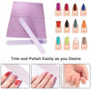 Picture of 50 Pcs Nail File, Emery Board Nail Files for Acrylic Nails and Natural Nails, 100/180 Grit Double Sided Fingernail File Gel Nail Professional Reusable Washable Manicure Pedicure Kit Set Gray