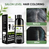 Picture of Farndu Black Hair Dye Shampoo for Gray Hair, Hair Color Shampoo 3 In 1 for Women Men Grey Hair Coverage, Herbal Ingredients Champu Con Tinte Para Canas